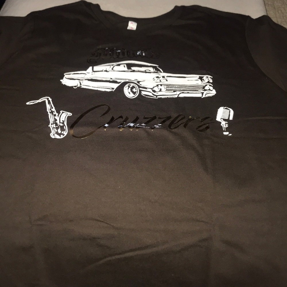 Brown short sleeve band tee